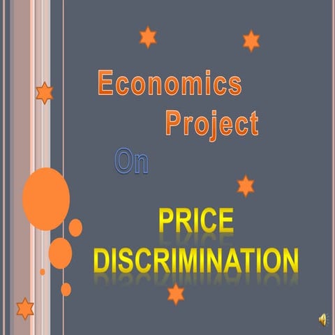 Economics project on price discrimination 
