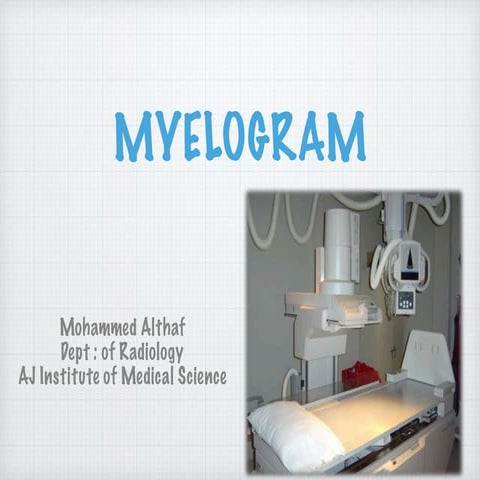 Myelogram pdf