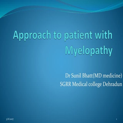 Myelopathy 1