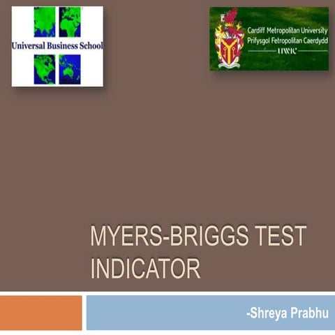 Myers briggs test indicator