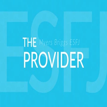 ESFJ - The Provider
