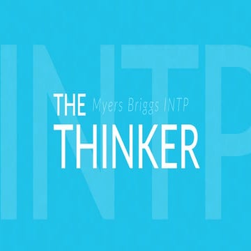 INTP - The Thinker