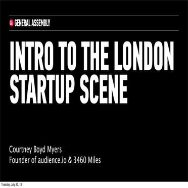 CBM's Intro to the London Startup Scene