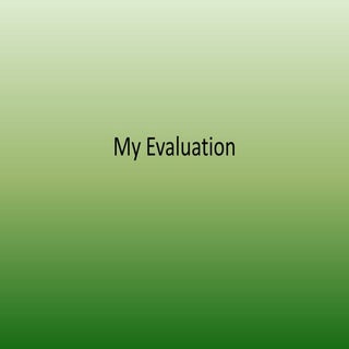 My evaluation