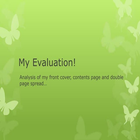 My evaluation!
