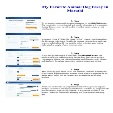My Favorite Animal Dog Essay In Marathi | PDF