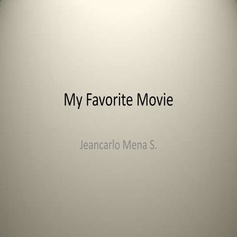 My favorite movie