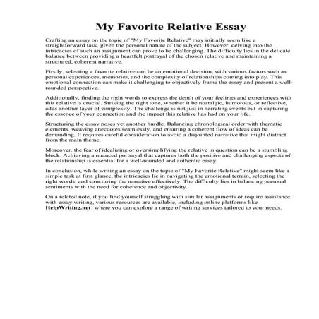 My Favorite Relative Essay.pdf
