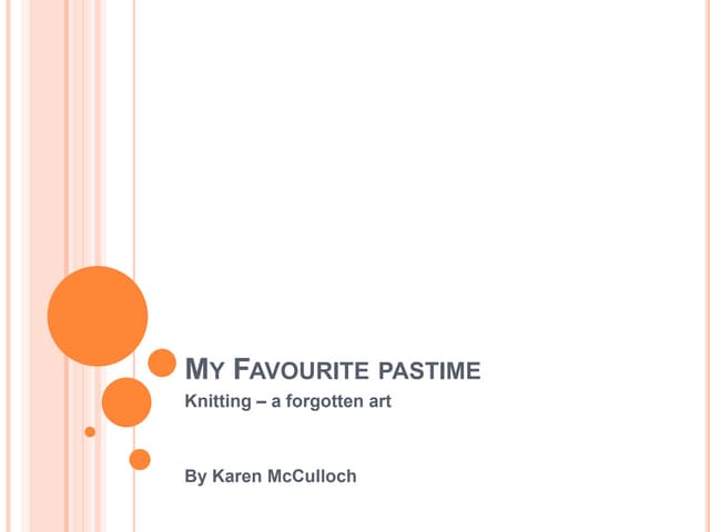 My Favourite Pastime Ppt My Favourite Pastime Ppt