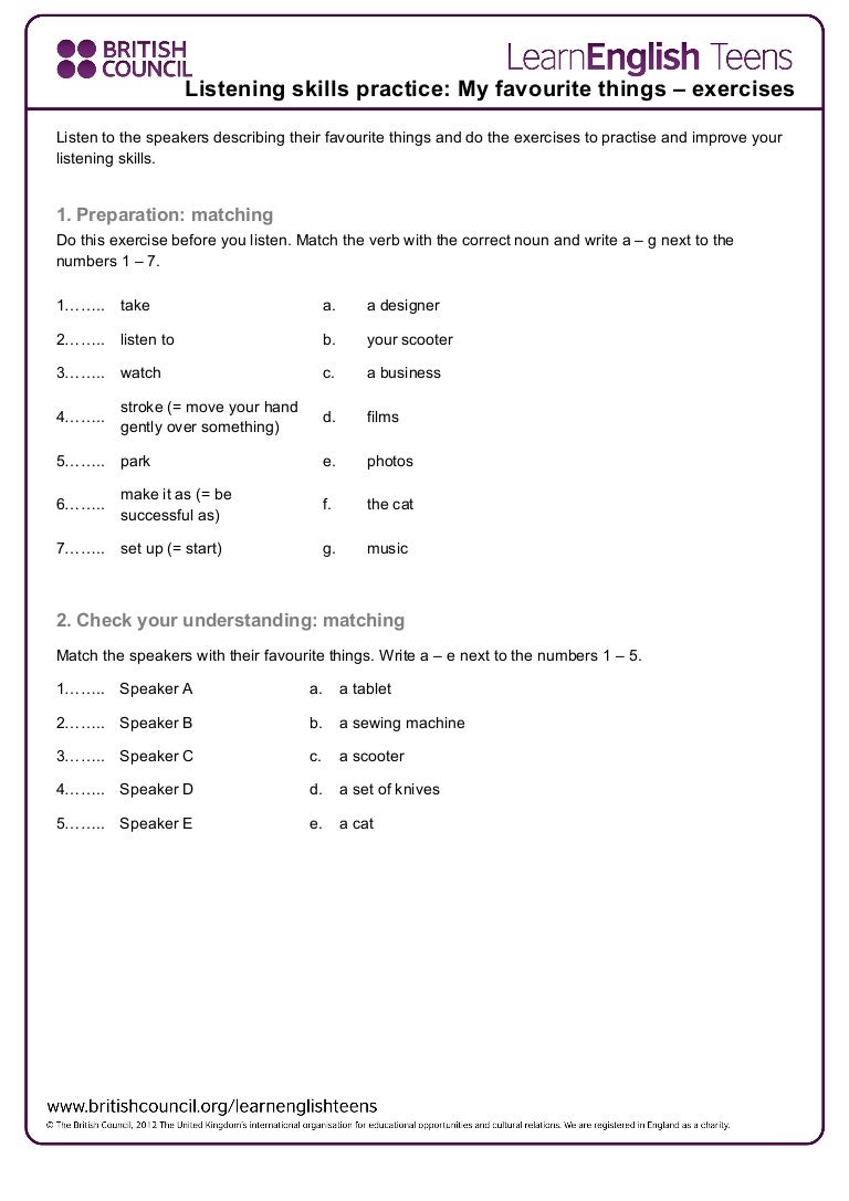 My favourite things_-_exercises_1