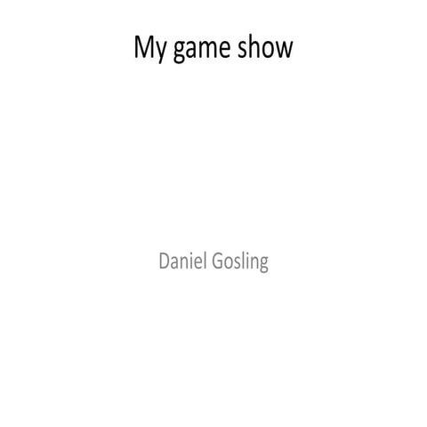 My game show