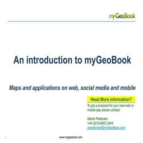 myGeoBook maps for social media & the internet