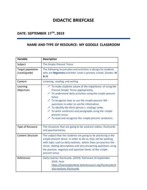 My google classroom