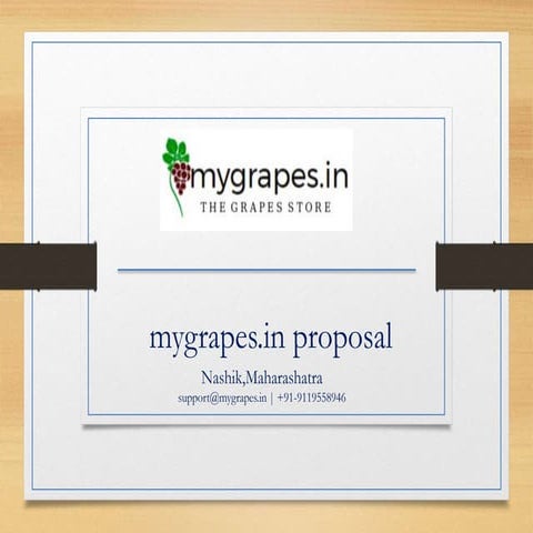 mygrapes.in proposal/services
