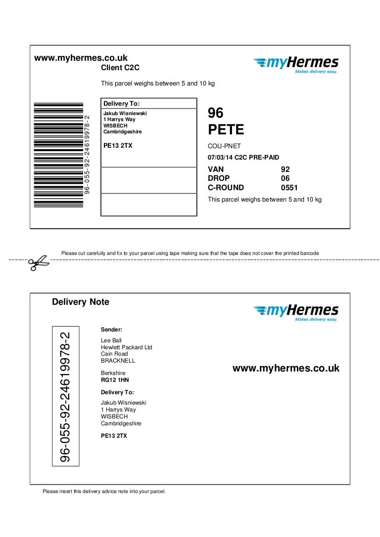 32 Hermes Parcel Label Labels Design Ideas 2020