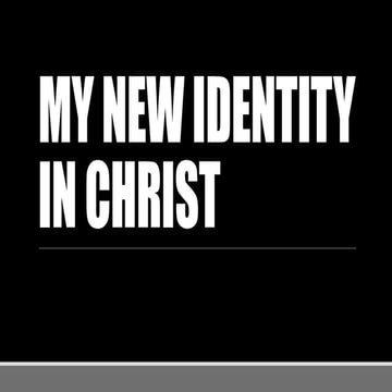 March 11 2018 - Sunday service - My Identity in Christ