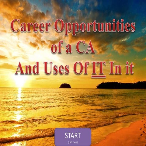 Career Opportunities Of a Chartered Accountants and Uses of IT in it