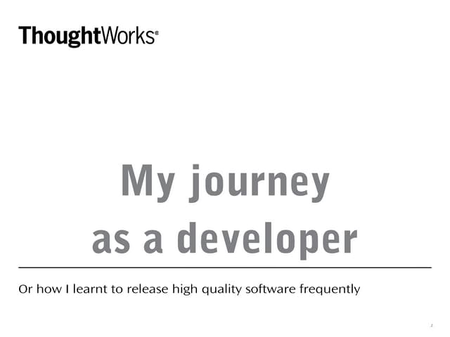 My journey as a developer