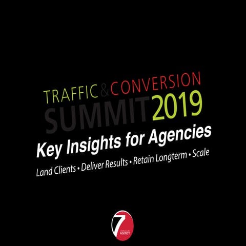 My key insights from traffic & Conversion Summit for Agency Growth