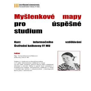 Myšlenkové mapy pro úspěšné studium  