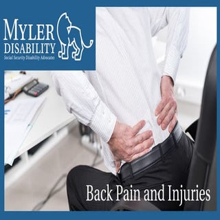 Back Pain and Injuries | Myler Disa...
