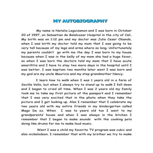 Natalia's Autobiography