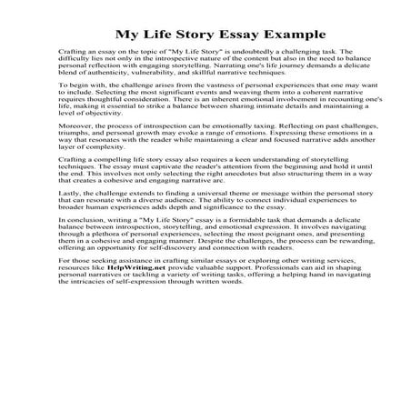 My Life Story Essay Example.pdf