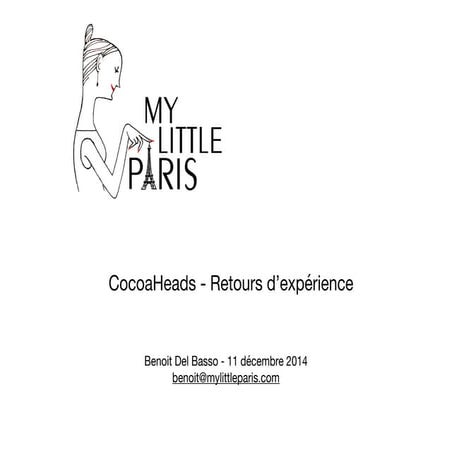 Présentation retour d'experience sur l'application MyLittleParis