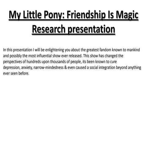 640px x 480px - My little pony presentation | PPT