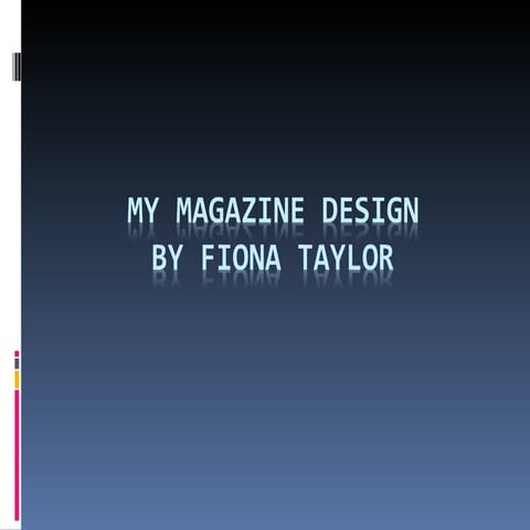 My magazine design