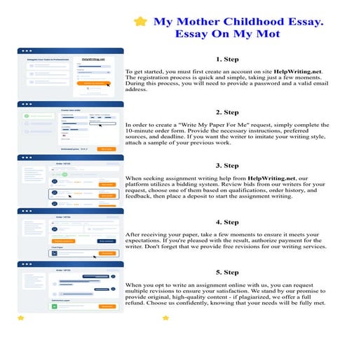 My Mother Childhood Essay. Essay On My Mot