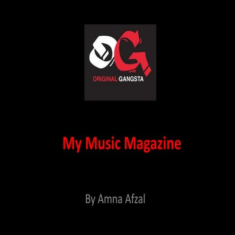 My music magazine finished 