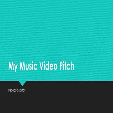Music Video Pitch