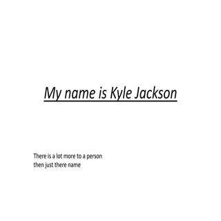 Kyle Jackson Resume