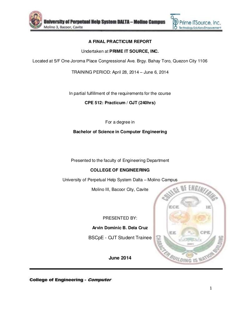 final narrative report research and