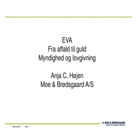 Myndighed og lovgivning