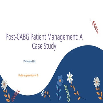 myocardial infarction case study presentation | PPT