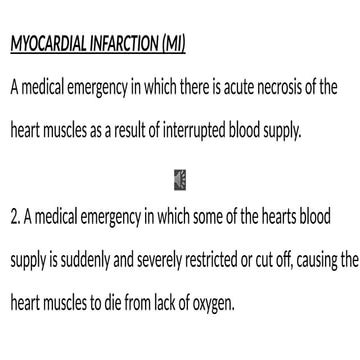 Myocardial infarction and ANGINA heart d | PPTX