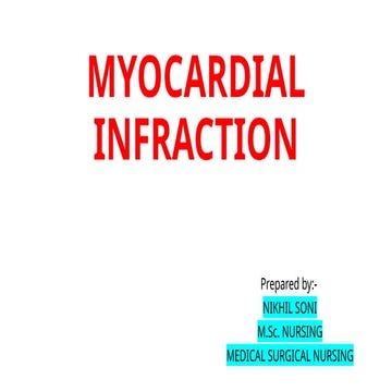 MYOCARDIAL INFARCTION slide presentation | PPTX