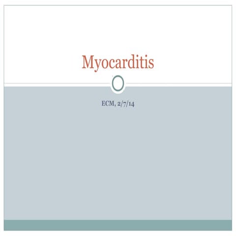 Myocarditis