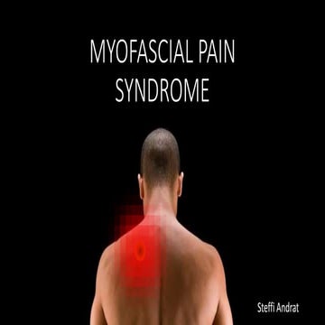 Myofascial pain syndrome