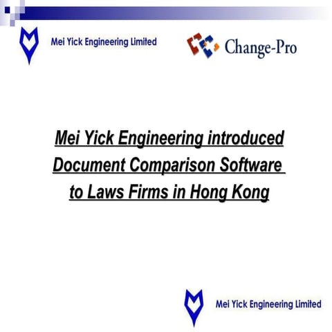 Mei Yick offer Change Pro | PPT