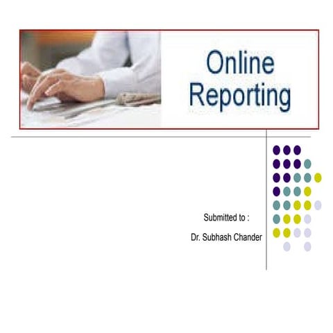 online reporting