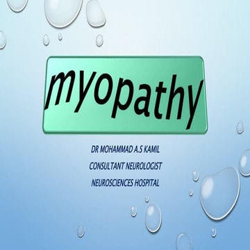 Myopathy | PPT