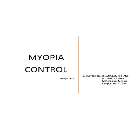 Myopia Control 
