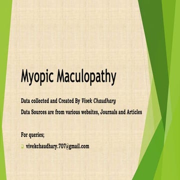 Myopic maculopathy in Pathological Myopia