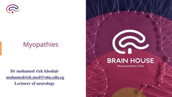 Myopathies (muscle disorders) for undergraduate