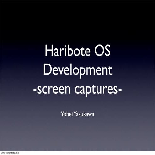 Haribote OS with Memory Filesystem