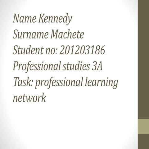 My own professional learning network