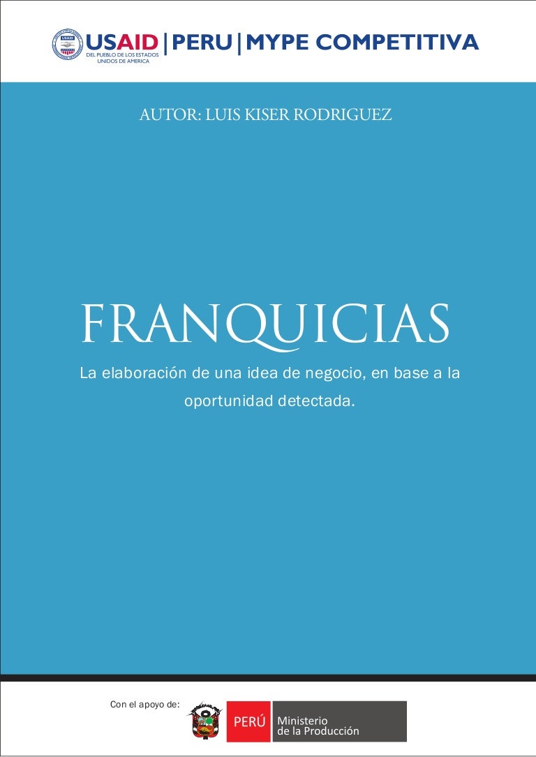 Franquicias Por Menos De 20000 Euros USAID Perú - franquicias